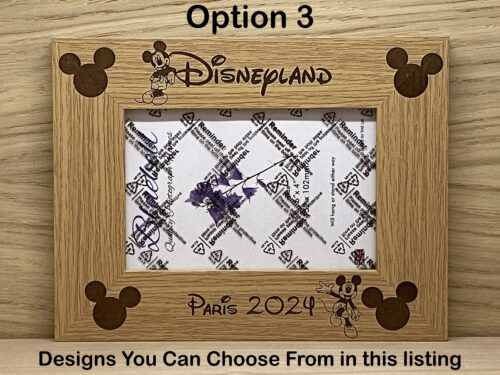 Paris or Florida Micky Ears Holiday Photo Frames - Image 4